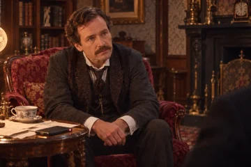 A Victorian sitting room lit by gaslight, in the style of The Private Life of Sherlock Holmes. A detective leans forward listening intently to an unseen visitor, a smartphone recording on the table beside him — an image about AI consulting and the problem nobody reports. Image generated with ChatGPT.